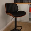 Барный стул Loft  орех + серая ткань - 123457 – 4