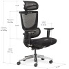Кресло S8 Air Fabric  черный - 100539 – мініатюра 6