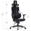 Геймерське крісло Cyberlux V8 Fabric  чорний - 100553 – мініатюра 7