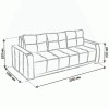 Раскладной диван Manchester Benefit 25 Malmo 90 - 820502 – мініатюра 7