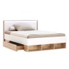 Ліжко Asti Junior з шухдяжами білий + дуб 120х200 без ламельного каркаса - 900310 – мініатюра 2