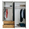 Шкаф 4-х дверный Linz  дуб / серый - 900405 – 2