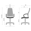 Кресло руководителя Ostin steel MPD AL68  пластиковые ECO 1 - 133207 – 2
