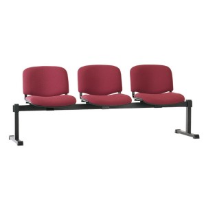 Комплект стульев трёхместный Iso-3 Z black - 133407