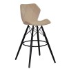 Барный стул Milos  бук 68 см. экокожа белая - 123395 – 2