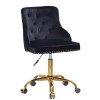Стілець Salerno Office  чорна екошкіра Black O - 133728 – мініатюра 3