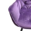 Крісло Nora black  оксамит пурпур - 800737 – 2