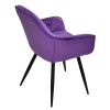 Кресло Nora black  бархат пурпур - 800737 – 6
