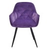 Кресло Nora black  бархат пурпур - 800737 – 7