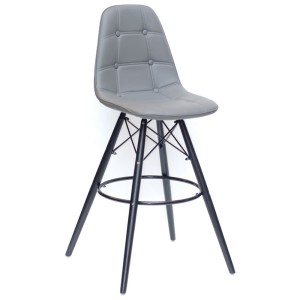 Барний стілець Eames soft black - 123281