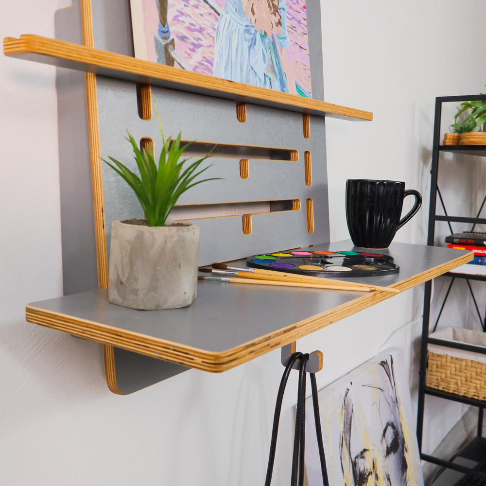 Стіл навісний Coworking area сірий - 800668 – фото 14 Стіл навісний Coworking area сірий - 800668 – фото 14