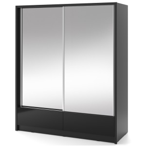 Шафа-купе з подвійним дзеркалом і шухлядами Aria II 180 - 898478