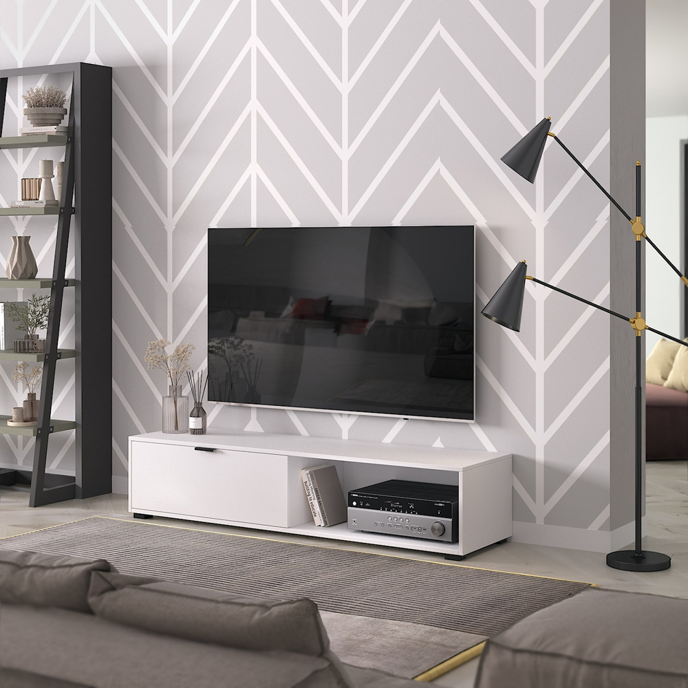 Тумба РТВ Comfy білий - 897657 – фото 9 Тумба РТВ Comfy білий - 897657 – фото 9