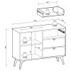 Комод Forest KSZD106  евкаліпт / сканді ялинка - 898512 – мініатюра 8