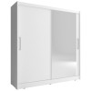 Шафа-купе з дзеркалом Maja I 200 білий без ящиків - 898470 – мініатюра 1