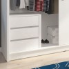 Шафа-купе з дзеркалом Maja I 150  білий без ящиків - 898472 – мініатюра 6