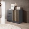 Комод Nelly 2D  графіт / артизан ламелі - 898402 – мініатюра 2