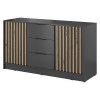 Комод Nelly 3D  графіт / артизан ламелі - 898403 – мініатюра 1
