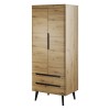 Шафа дводверна з шухлядами Nordi NSZ80 дуб артизан - 898426 – мініатюра 1