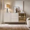 Комод двухдверный с ящиками и освещением Sento KSZ154 1PKT LED  кашемир - 898438 – мініатюра 4