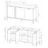 Комод Clars 3D/153  антрацит - 899563 – мініатюра 6