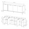 Комод Clars 4D/203  антрацит - 899562 – мініатюра 6