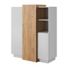Комод Cube 3D/110  білий + дуб - 899491 – мініатюра 1