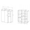 Комод Cube 3D/110  білий + дуб - 899491 – мініатюра 4