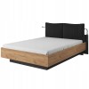 Кровать Eco 160 черный + дуб без ламелей под матрас без подсветки - 899566 – мініатюра 2