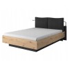 Ліжко Next 160  чорний + дуб без ламелів під матрац без підсвічування - 899518 – 2