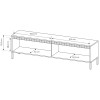 Тумба под телевизор Senso 2D/187  черный - 898171 – мініатюра 7