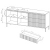 Комод Senso 2D3S/187  черный - 898173 – мініатюра 8
