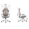 Крісло офісне-комп'ютерне ергономічне преміум HQOC-13AM-G сірий - 895580 – мініатюра 6