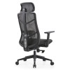 Крісло офісне-комп'ютерне ергономічне преміум HQOC-24A-2 чорний - 895575 – мініатюра 4