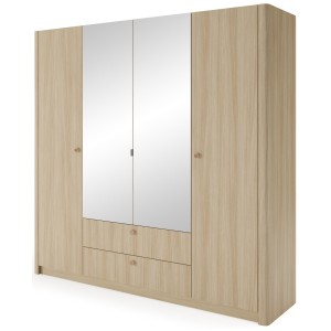 Шафа для одягу Viki 4D2S/213 4-дверна з дзеркалом - 248964