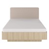 Ліжко Viki 160 з м'яким ізголів'ям дуб бариста без ламелів під матрац - 315087 – мініатюра 1