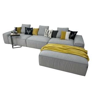 Прямой раскладной диван Keyptaun с пуфом - 900768