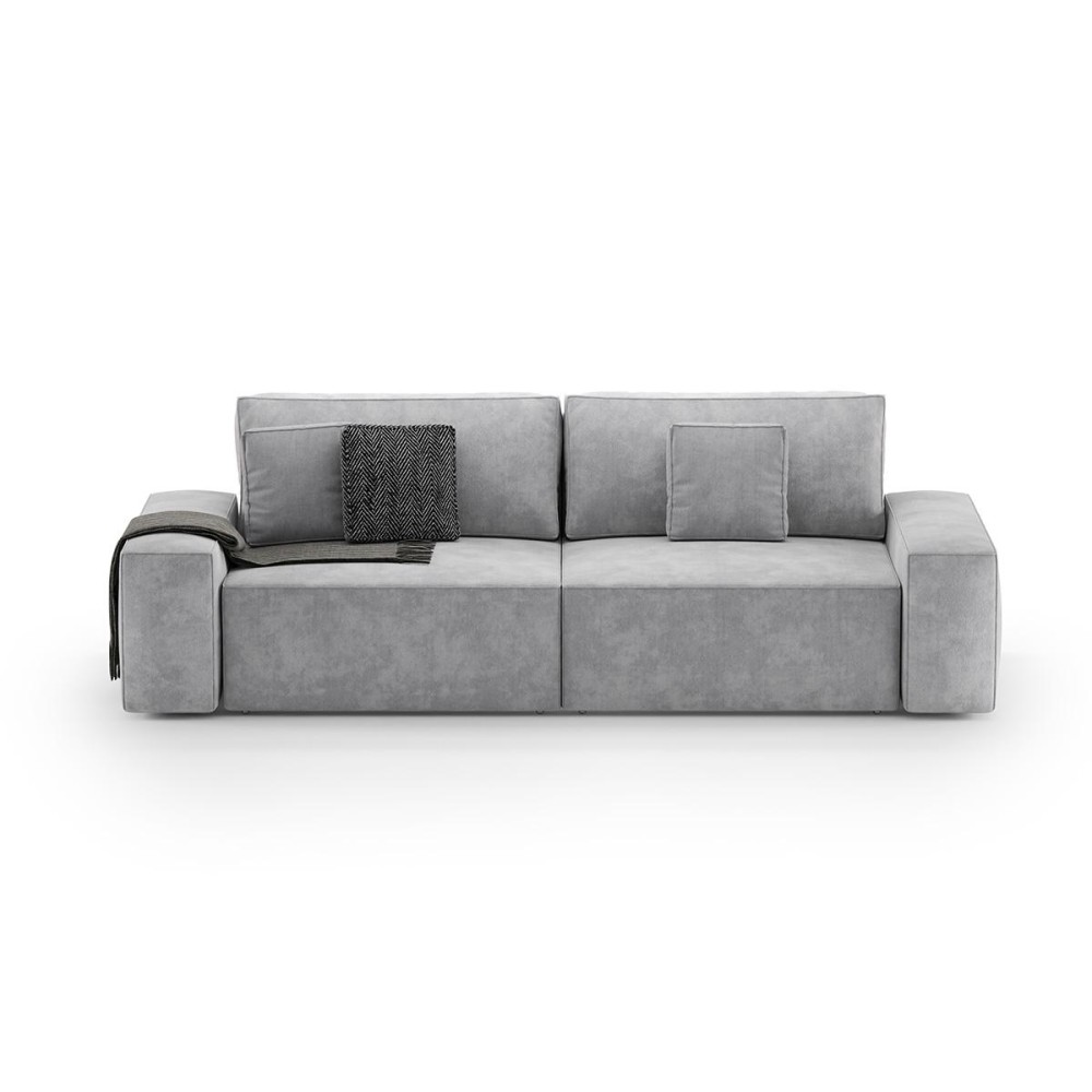 Прямой раскладной диван Loft 2  Vintage Velvet 01 Cream - 900757 – фото 1