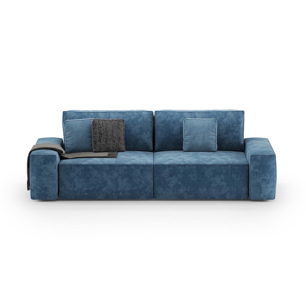 Прямой раскладной диван Loft 2  Vintage Velvet 01 Cream - 900757 – фото 7