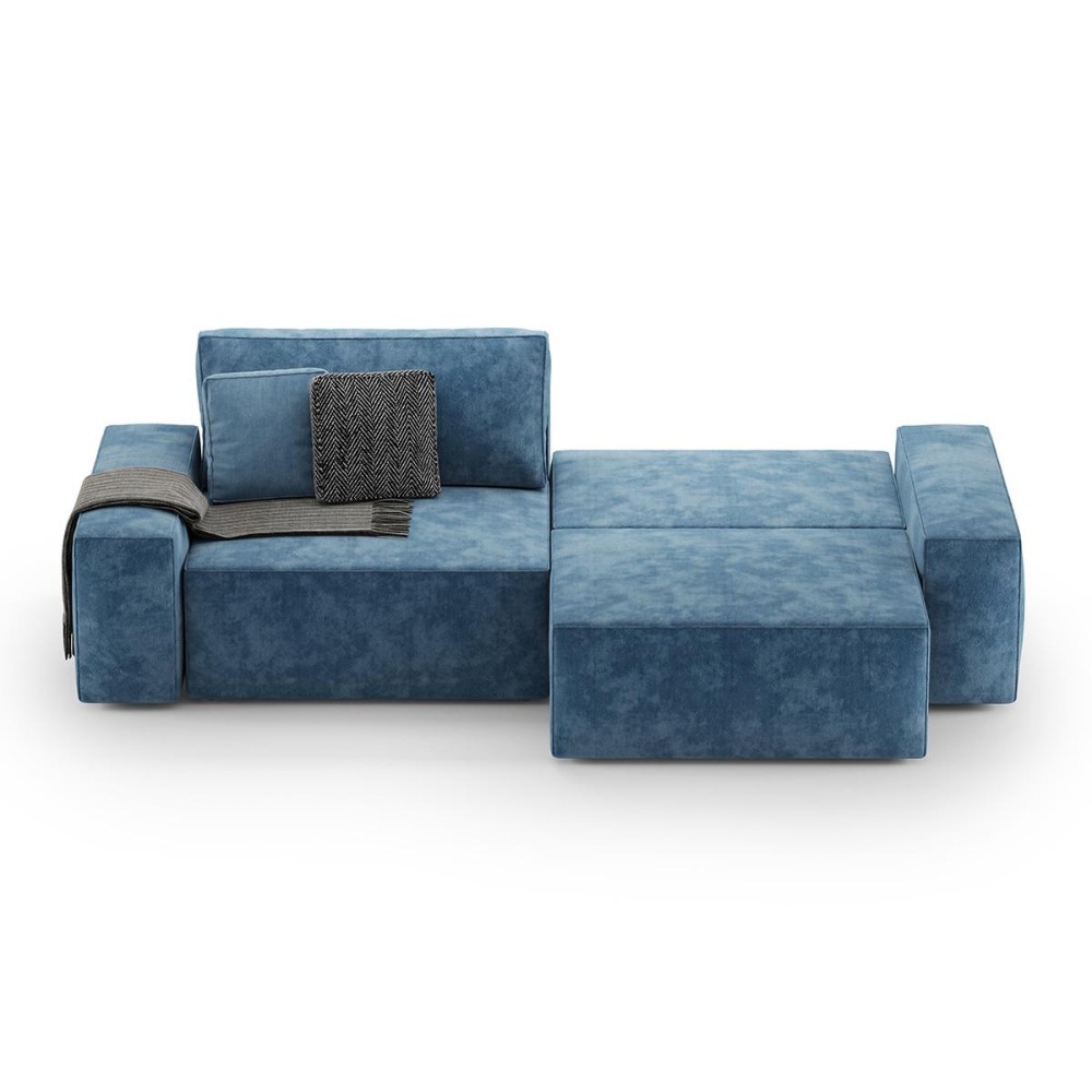 Прямой раскладной диван Loft 2  Vintage Velvet 01 Cream - 900757 – фото 9