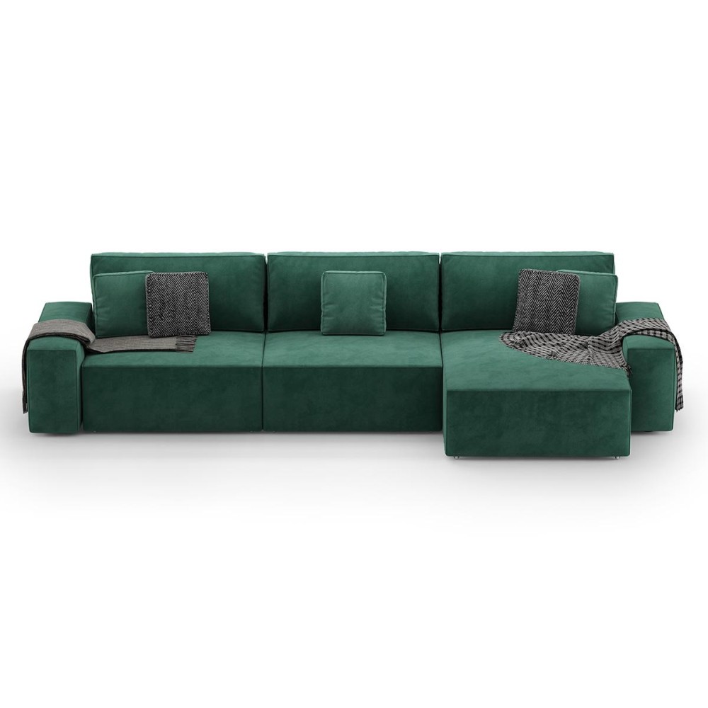 Розкладний кутовий диван Loft  Правий Vintage Velvet 01 Cream - 900759 – фото 10