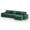 Розкладний кутовий диван Loft  Правий Vintage Velvet 01 Cream - 900759 – мініатюра 9
