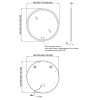 Зеркало круглое с сенсорной кнопкой 500х500 мм фронтальное - 895417 – мініатюра 2