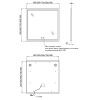 Зеркало квадратное с сенсорной кнопкой 500х500 мм фронтальное - 895419 – мініатюра 2