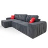Кутовий розкладний диван Стоун  Правий Vintage Velvet 01 Cream - 897423 – мініатюра 2