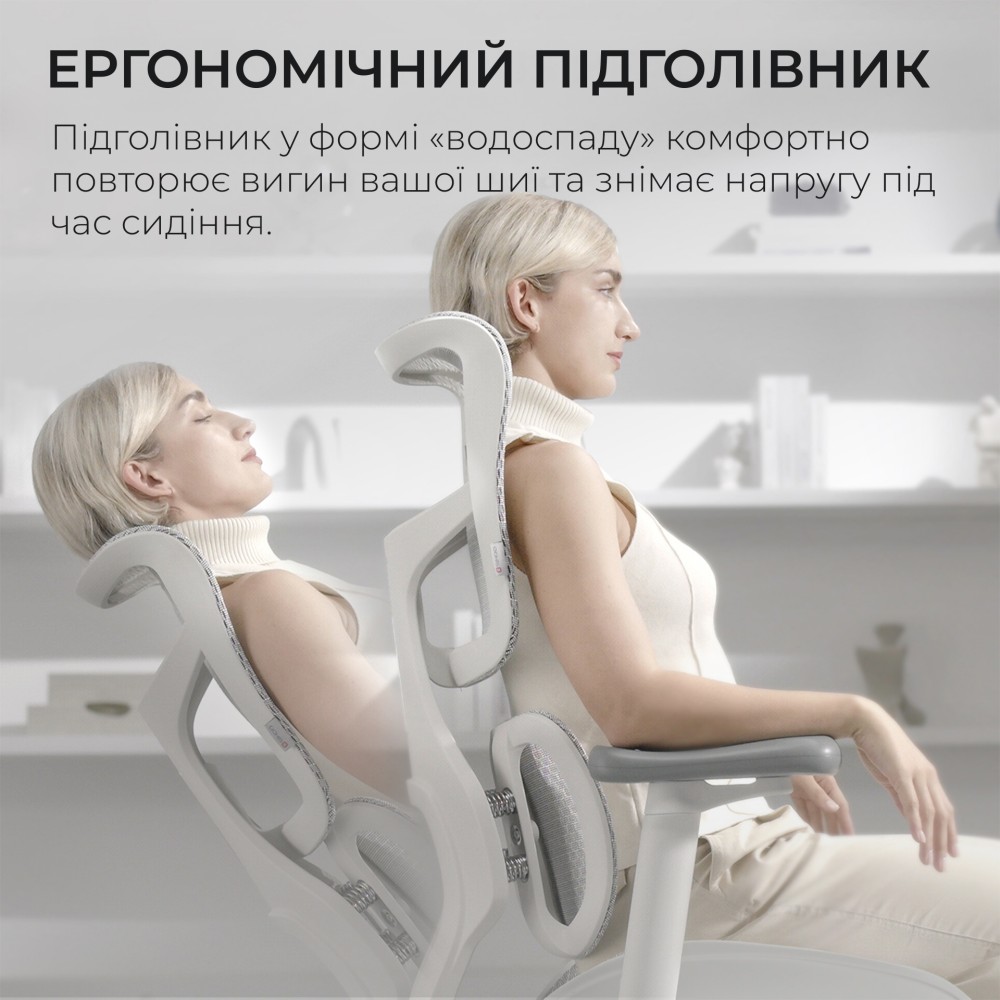 Кресло офисное Sihoo DORO S100 Mesh White белый - 895919 – фото 10 Кресло офисное Sihoo DORO S100 Mesh White белый - 895919 – фото 10