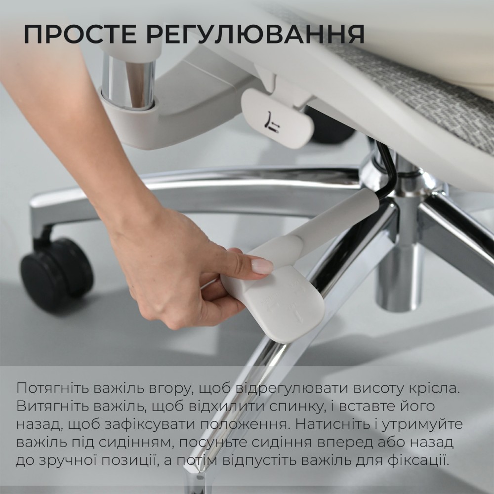 Кресло офисное Sihoo DORO S100 Mesh White белый - 895919 – фото 13 Кресло офисное Sihoo DORO S100 Mesh White белый - 895919 – фото 13