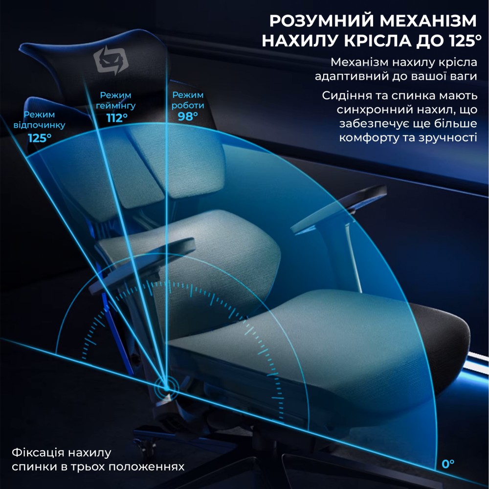 Кресло геймерское Sihoo X5C Mesh Black черный - 895914 – фото 9 Кресло геймерское Sihoo X5C Mesh Black черный - 895914 – фото 9