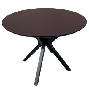 Обідній круглий стіл з HPL дерево NEO (Чорний) - 898866