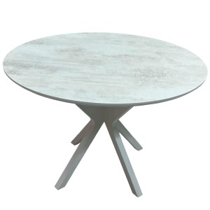Круглий стіл HPL дерево NEO (Хромікс білий) - 898850
